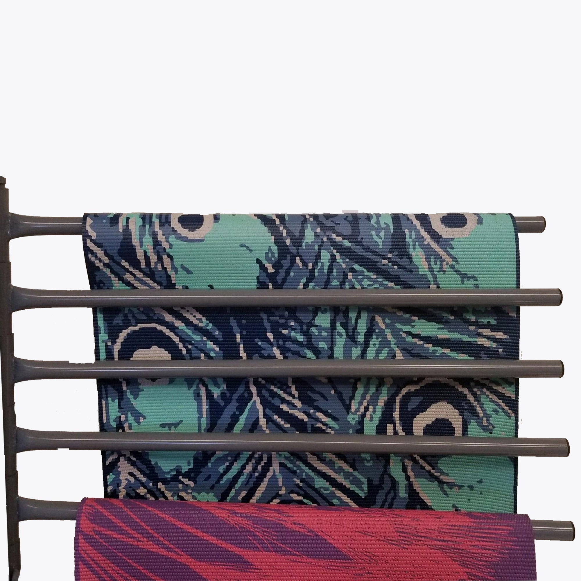 Yoga mat store drying rack